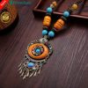 Bohemian Ethnic Vintage Wood Necklace For Women