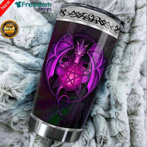 Dragon & Dungeon Tattoo Stainless Steel Tumbler Cup 20oz 0
