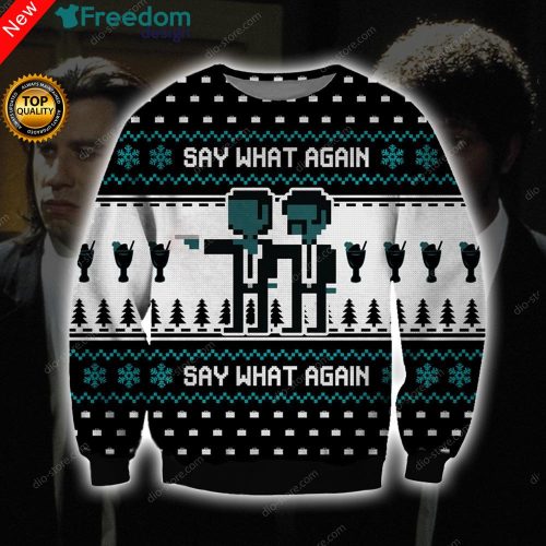 Say What Again Knitting 3D All Over Print Christmas Sweater