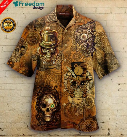 Skull Steampunk Hawaiian Shirt | Unisex