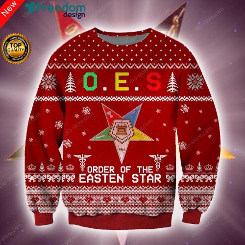 Order Of The Eastern Star 3D All Over Print Christmas Sweater