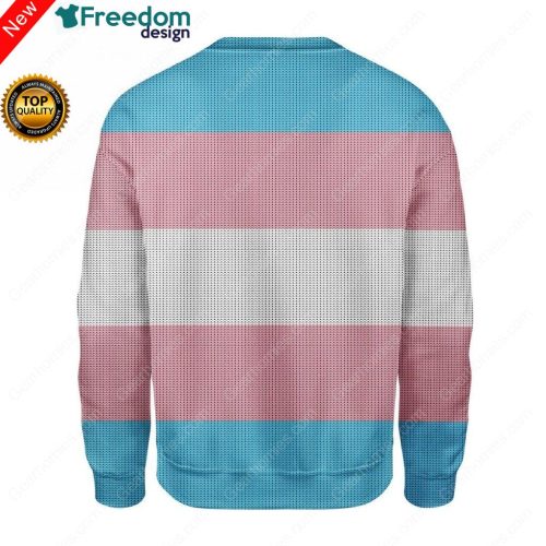 Transgender Flag Ugly Christmas Sweater
