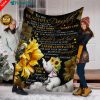 To My Beautiful Daughter Throw Fleece Blanket Birthday, christmas gifts for daughter