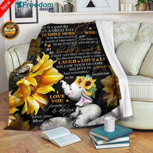 To My Beautiful Daughter Throw Fleece Blanket Birthday, christmas gifts for daughter