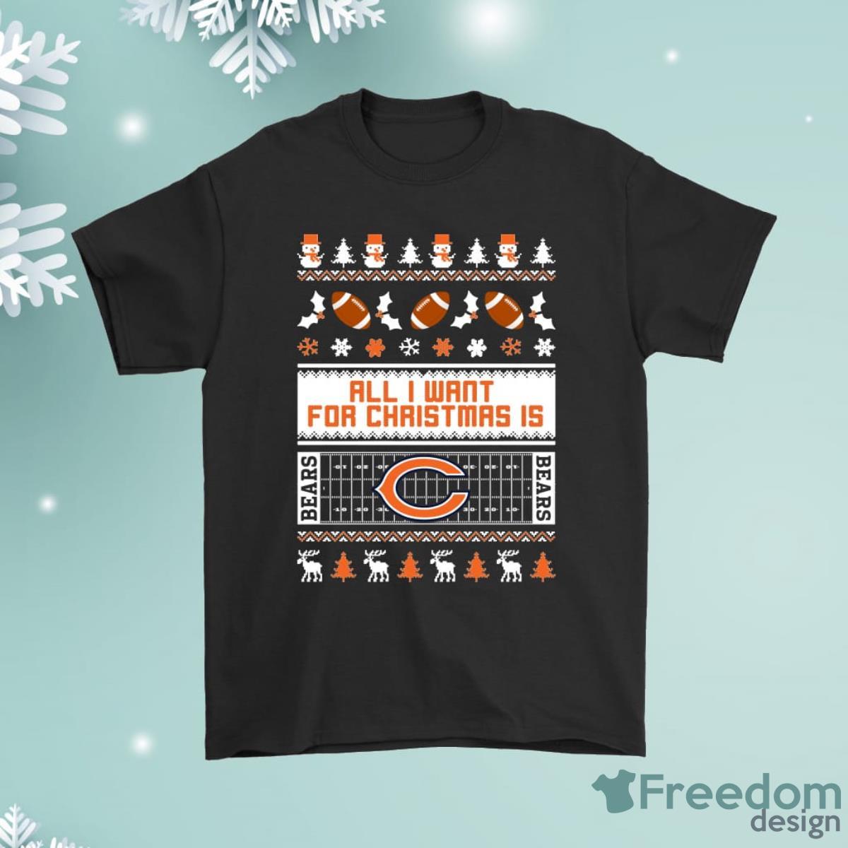 All I Want For Christmas Is Chicago Bears Shirt Product Photo 1