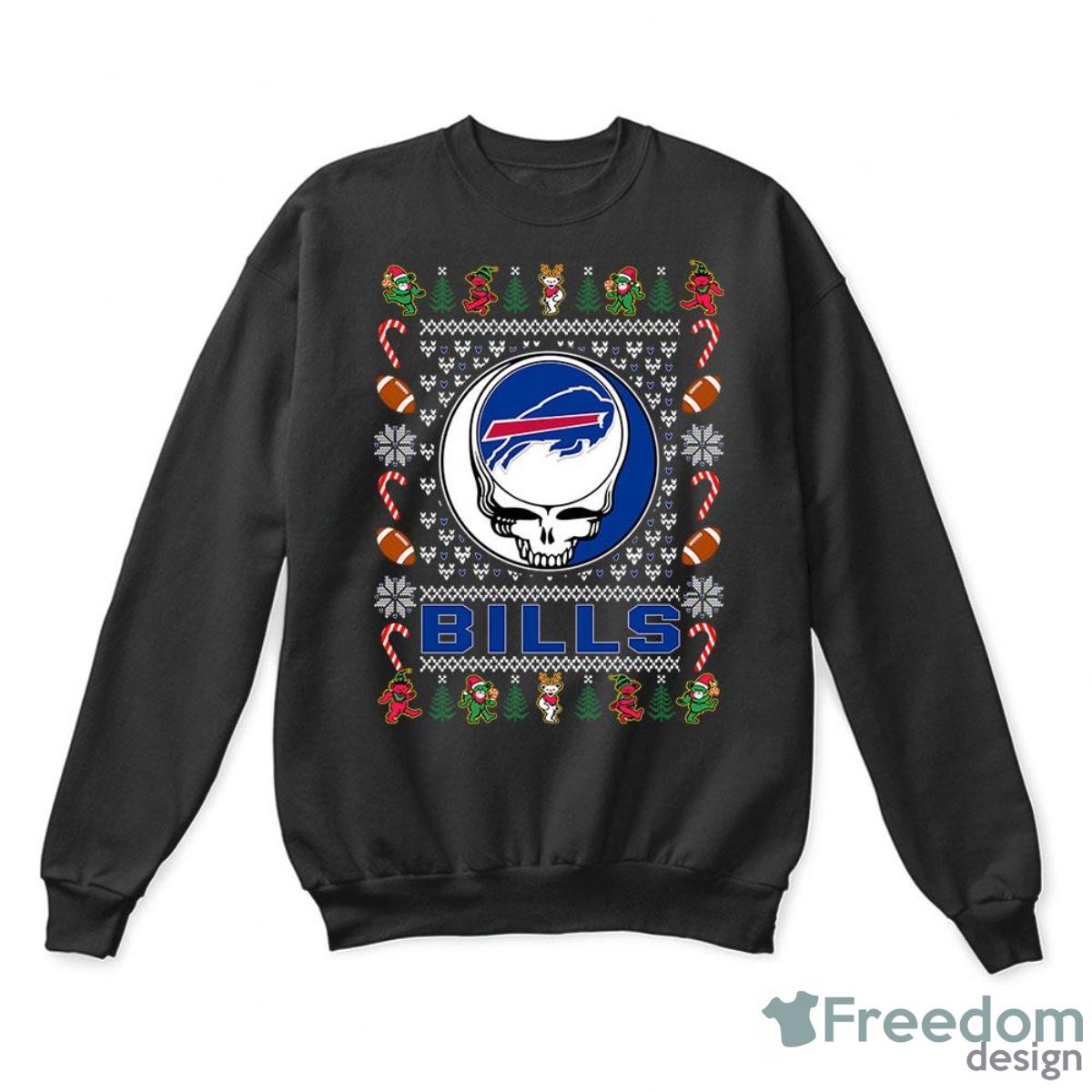 Buffalo Bills X Grateful Dead Christmas Ugly Sweater Shirt Product Photo 1