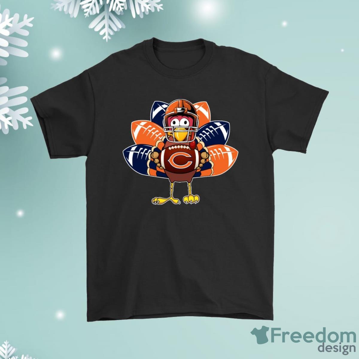 Chicago Bears Turkey Football Thanksgiving Shirt Product Photo 1