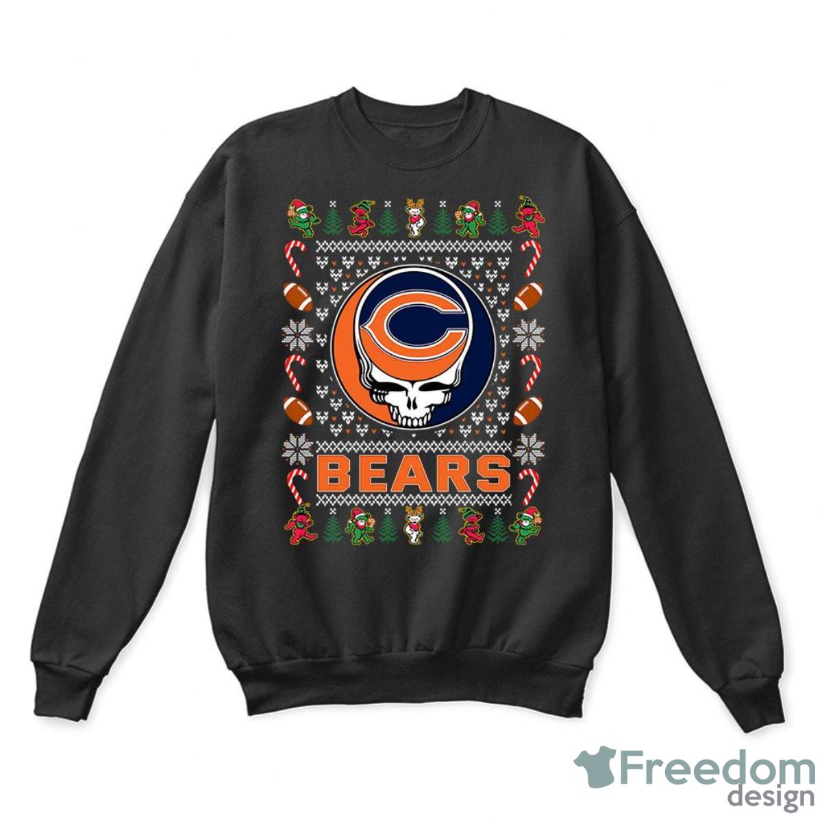 Chicago Bears X Grateful Dead Christmas Ugly Sweater Shirt Product Photo 1