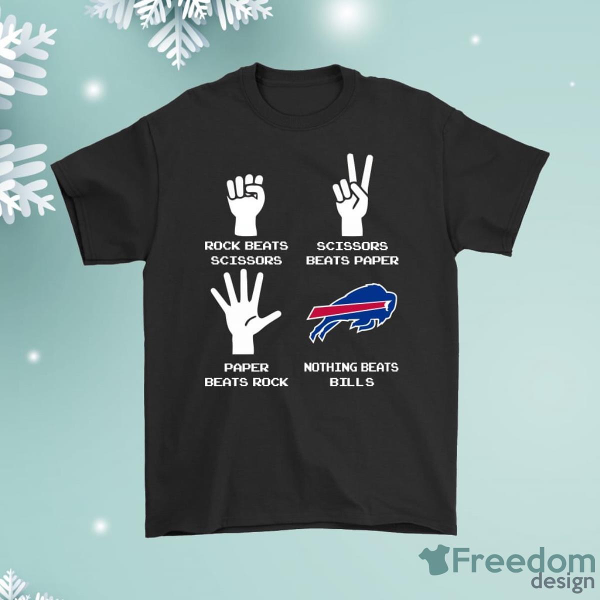 Rock Paper Scissors Nothing Beats The Buffalo Bills Shirt Product Photo 1