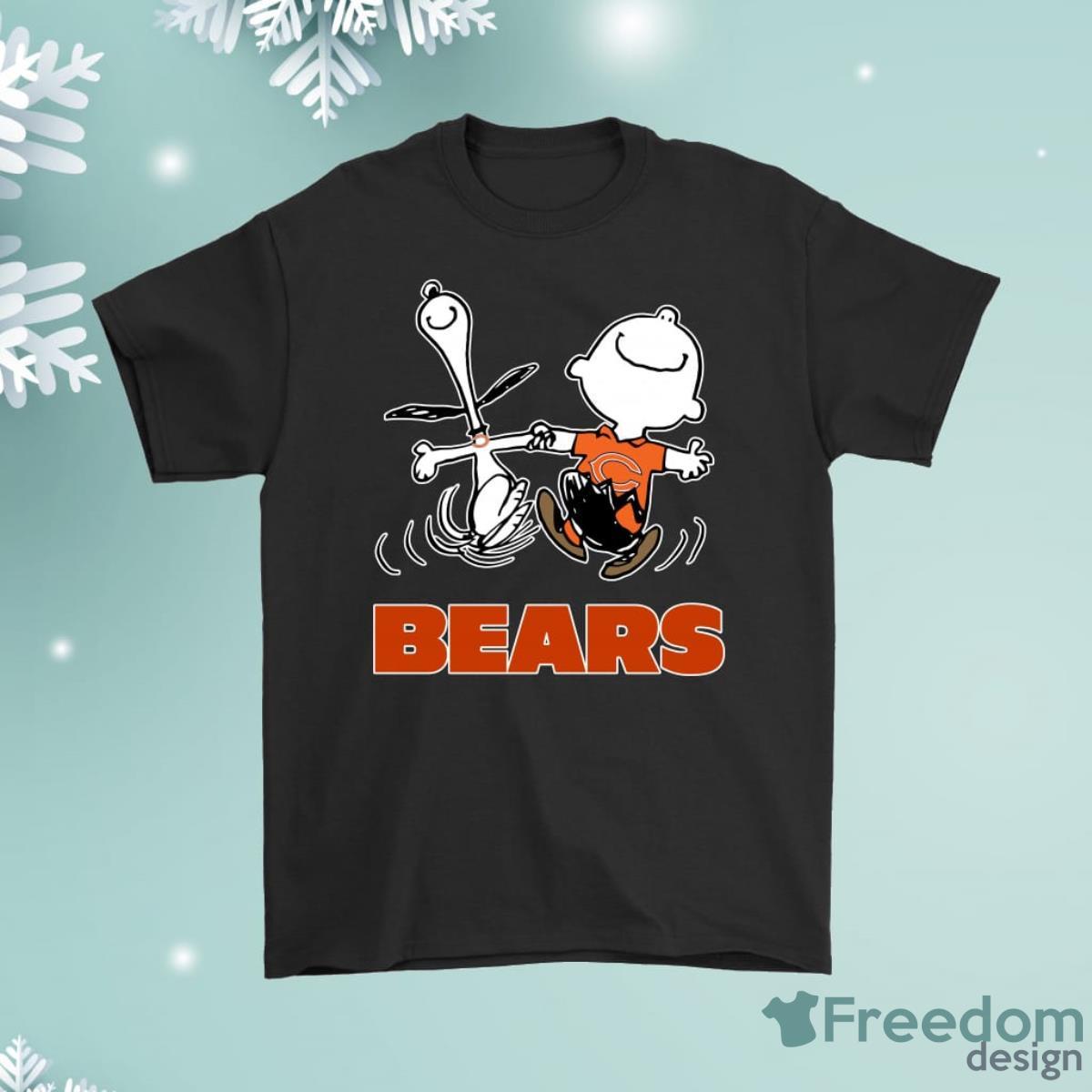 Snoopy And Charlie Brown Happy Chicago Bears Fans Shirt Product Photo 1