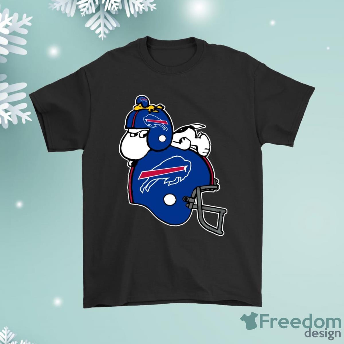 Snoopy And Woodstock Resting On Buffalo Bills Helme Shirt Product Photo 1