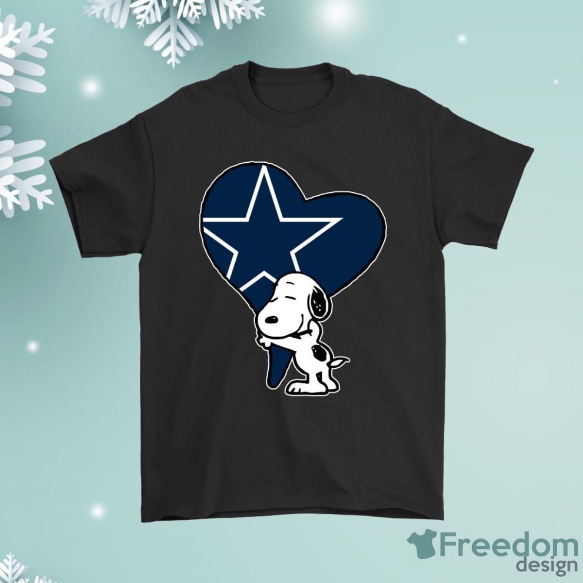 Snoopy Hugs The Dallas Cowboys Heart Shirt Product Photo 1