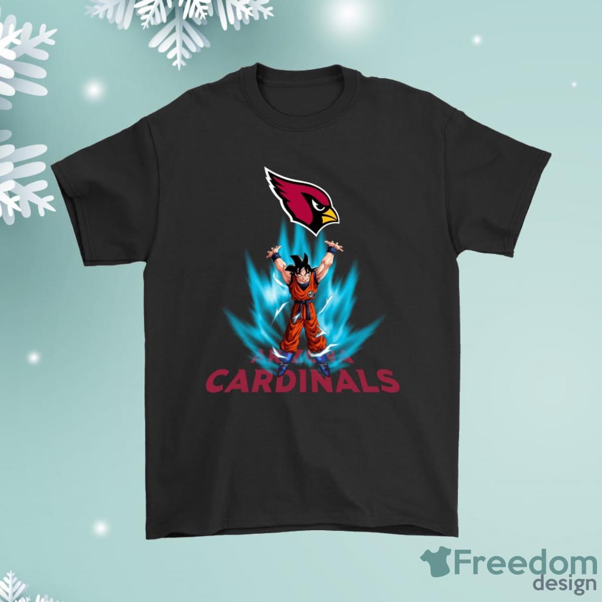 Son Goku Shares Your Energy Arizona Cardinals Shirt Product Photo 1