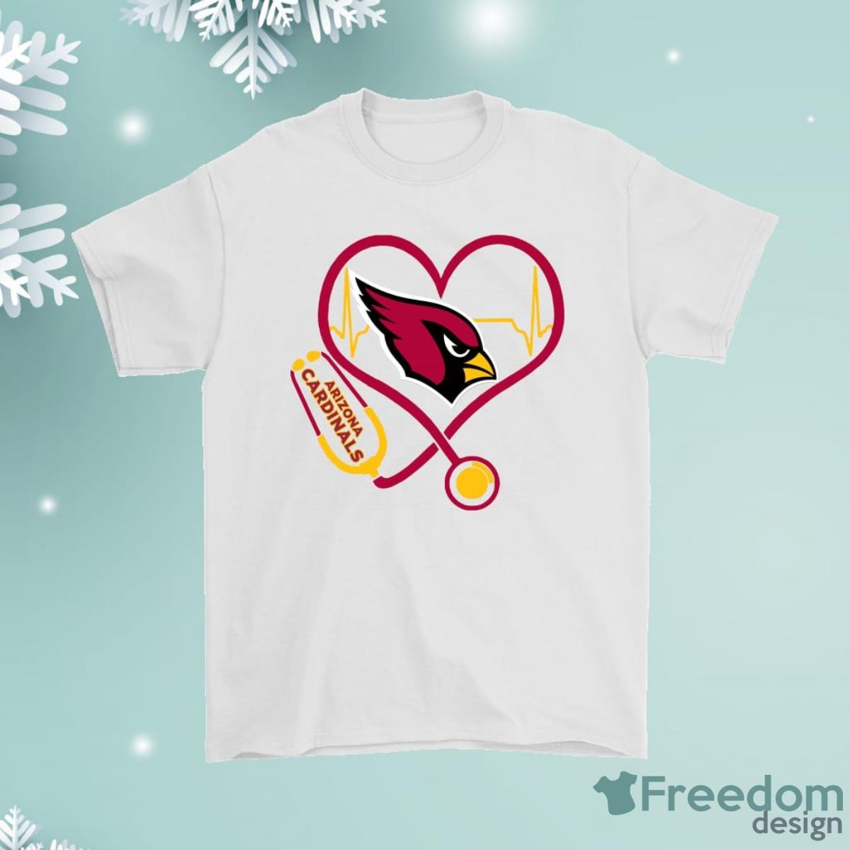 Stethoscope Heartbeat Nurse Symbol Arizona Cardinals Shirt Product Photo 1