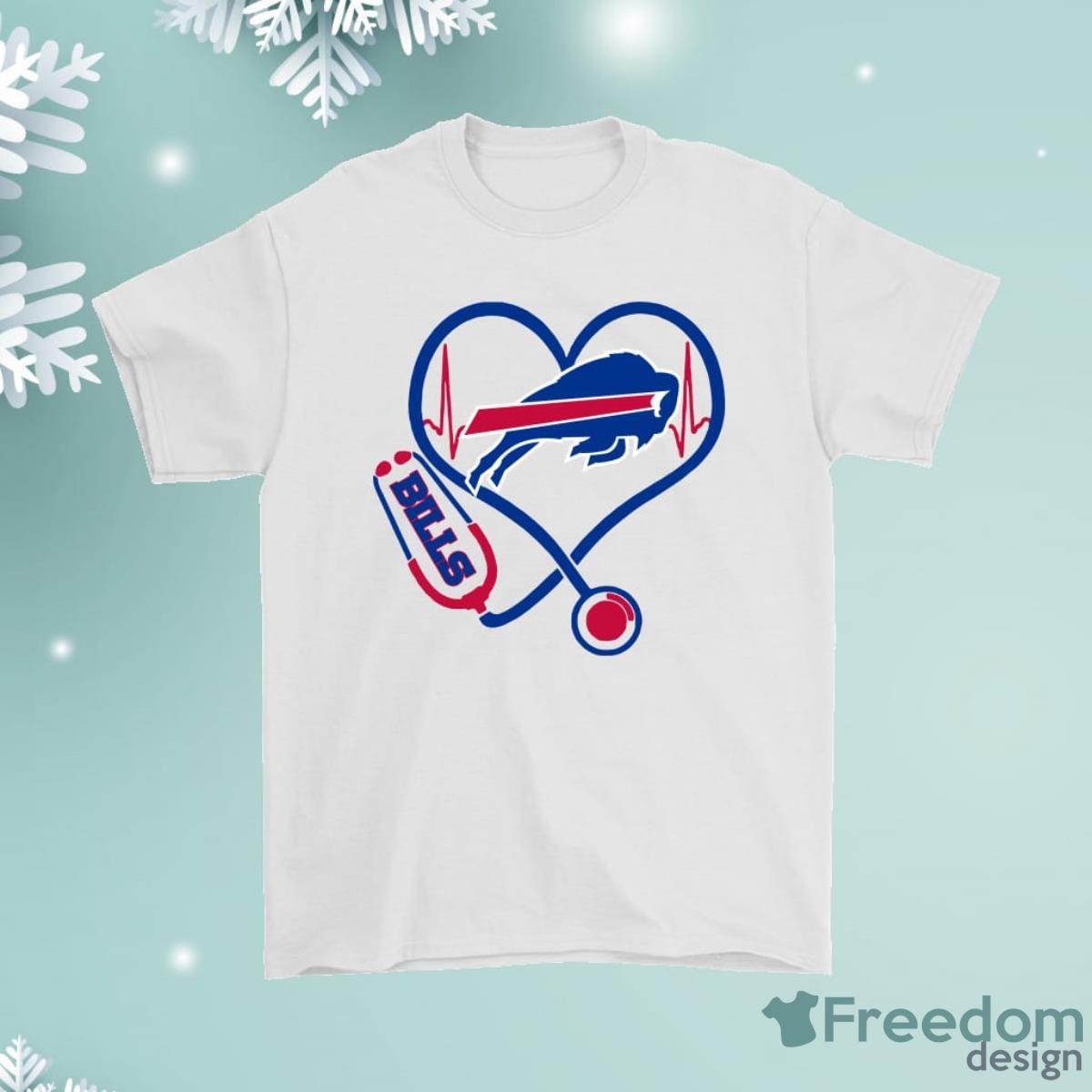 Stethoscope Heartbeat Nurse Symbol Buffalo Bills Shirt Product Photo 1