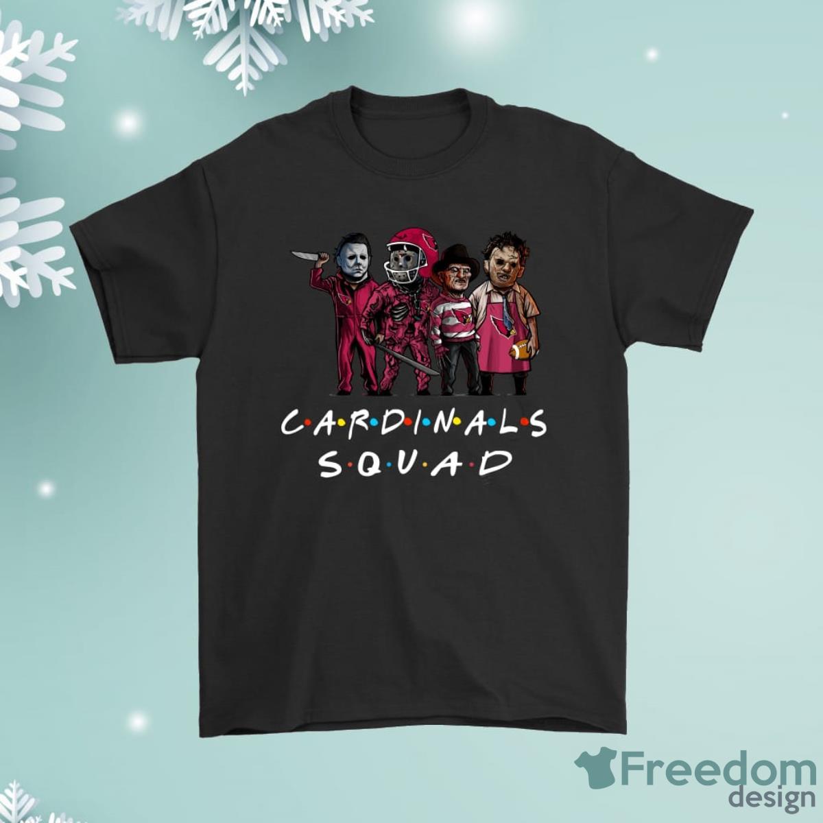 The Arizona Cardinals Squad Horror Killers Friends Shirt Product Photo 1