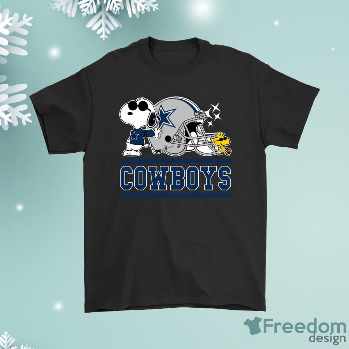 The Dallas Cowboys Joe Cool And Woodstock Snoopy Mashup Shirt Product Photo 1