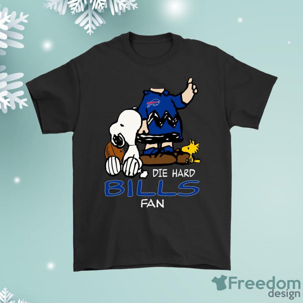 The Die Hard Buffalo Bills Fans Charlie Snoopy Shirt Product Photo 1