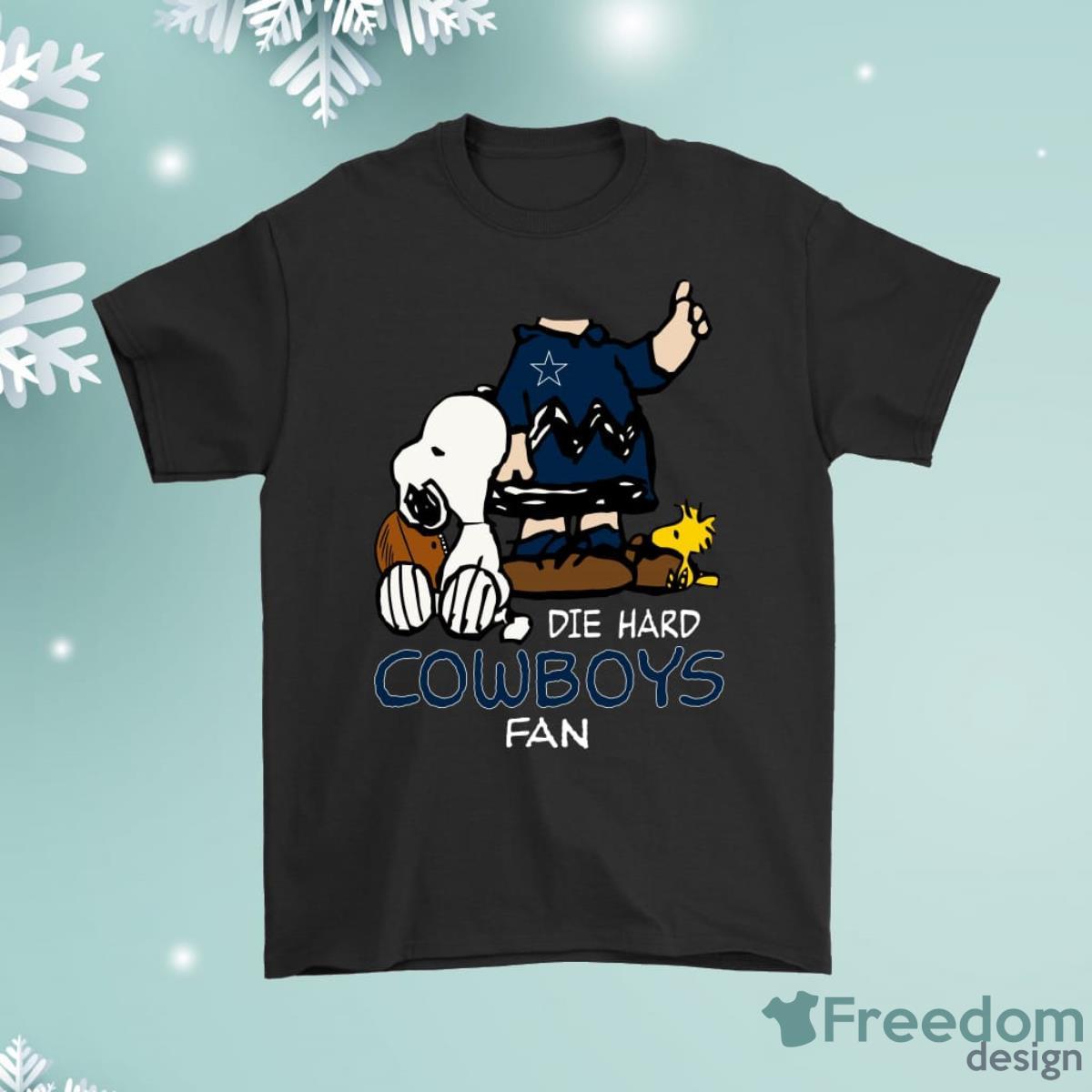 The Die Hard Dallas Cowboys Fans Charlie Snoopy Shirt Product Photo 1