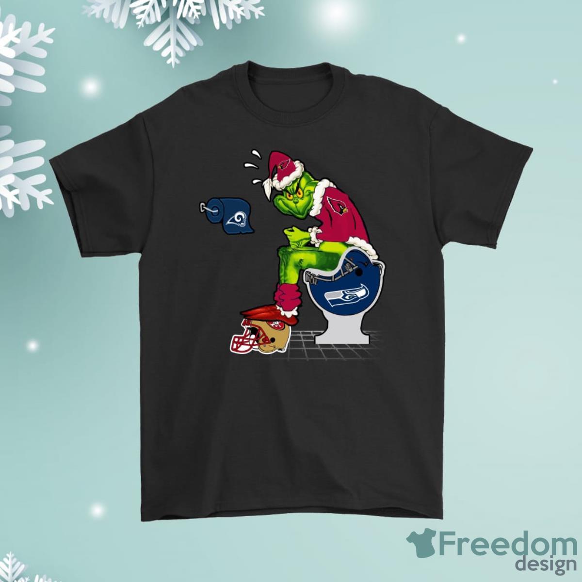 The Grinch Arizona Cardinals Shit On Other Teams Christmas Shirt Product Photo 1