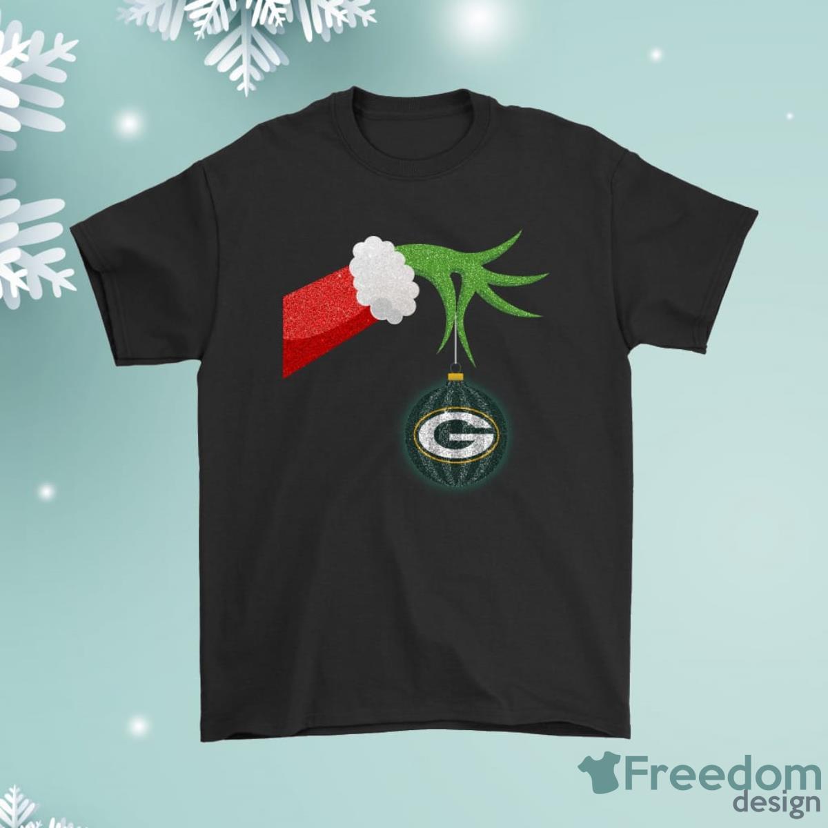 The Grinch Christmas Decoration Green Bay Packers Shirt Product Photo 1