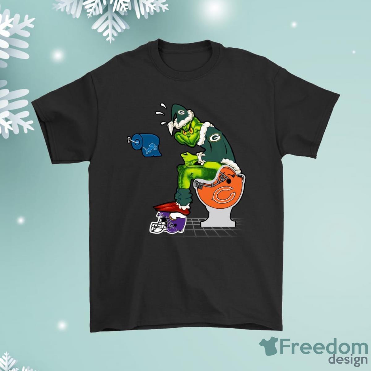 The Grinch Green Bay Packers Shit On Other Teams Christmas Shirt Product Photo 1