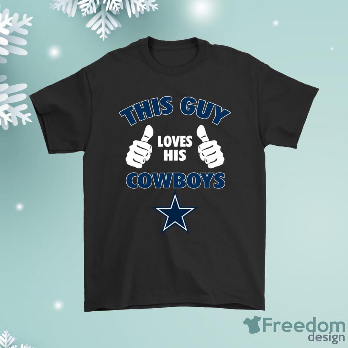 Dallas Cowboys Shirt | Peace Love Cowboys | Unisex | Size S - 3XL Bleached