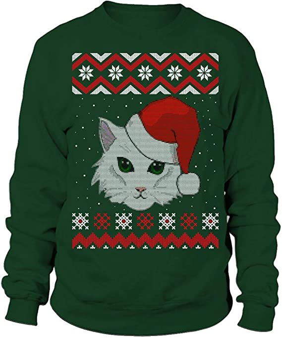 Rare Mens / Womens Ugly Holiday / Christmas Sweater - Cat Lovers - Medium /  M