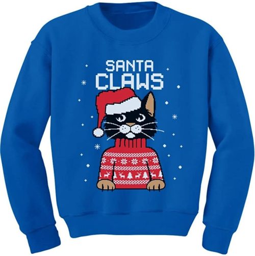 Santa Claws Ugly Christmas Sweater Kids