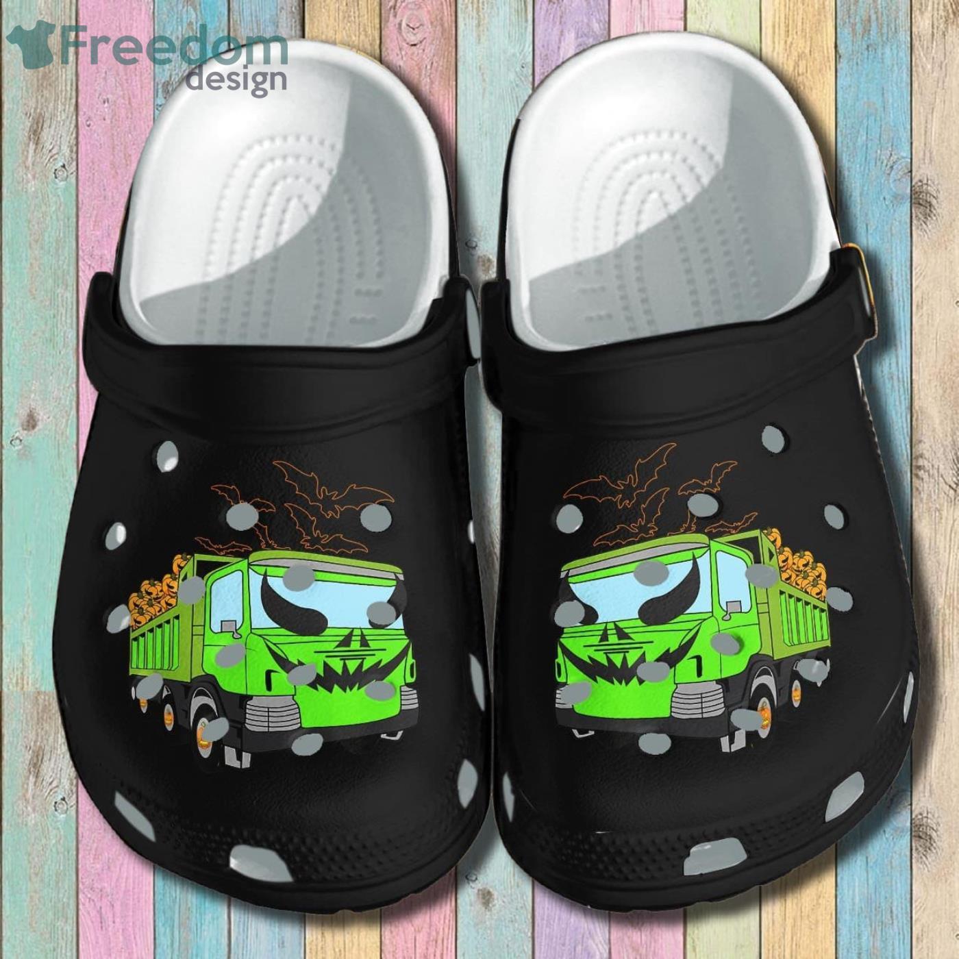 A Truck Of Pumpkins Halloween Clog Shoes For Men And Women Product Photo 2