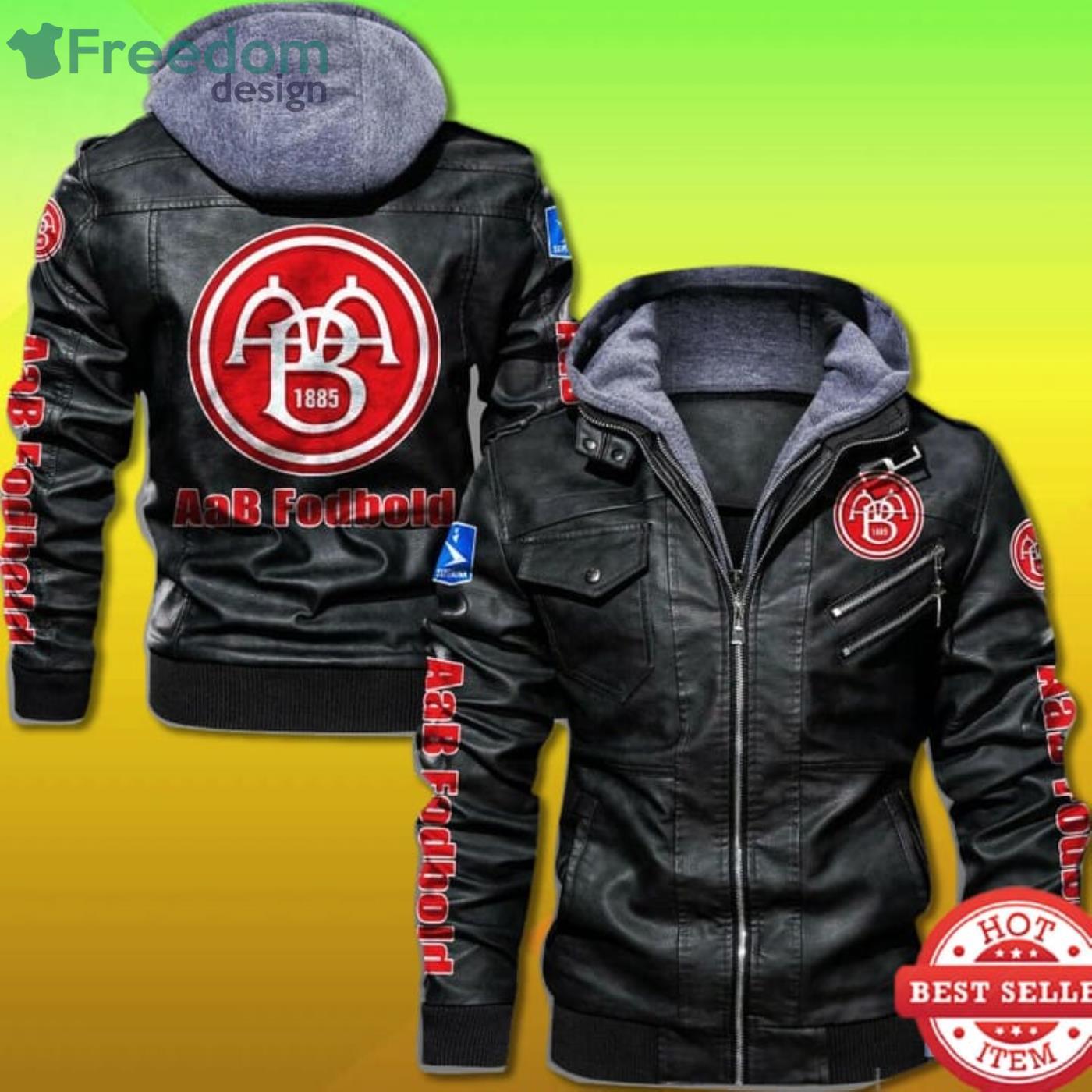 Aab Fodbold 2D Leather Jacket Product Photo 1 Aab Fodbold 2D Leather Jacket Product Photo 1