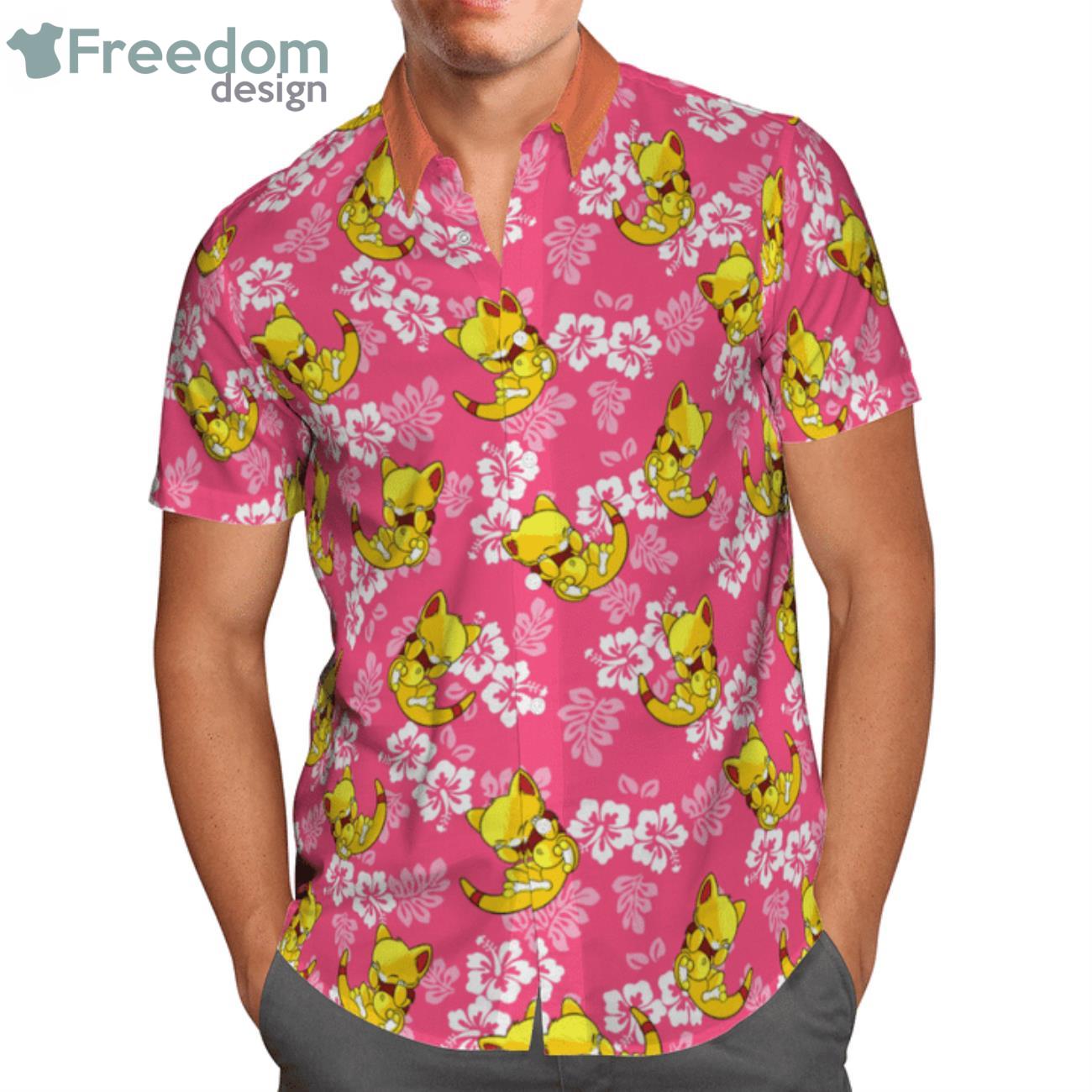 Abra Pokemon Summer Hawaiian Shirt For Men And Women Product Photo 1