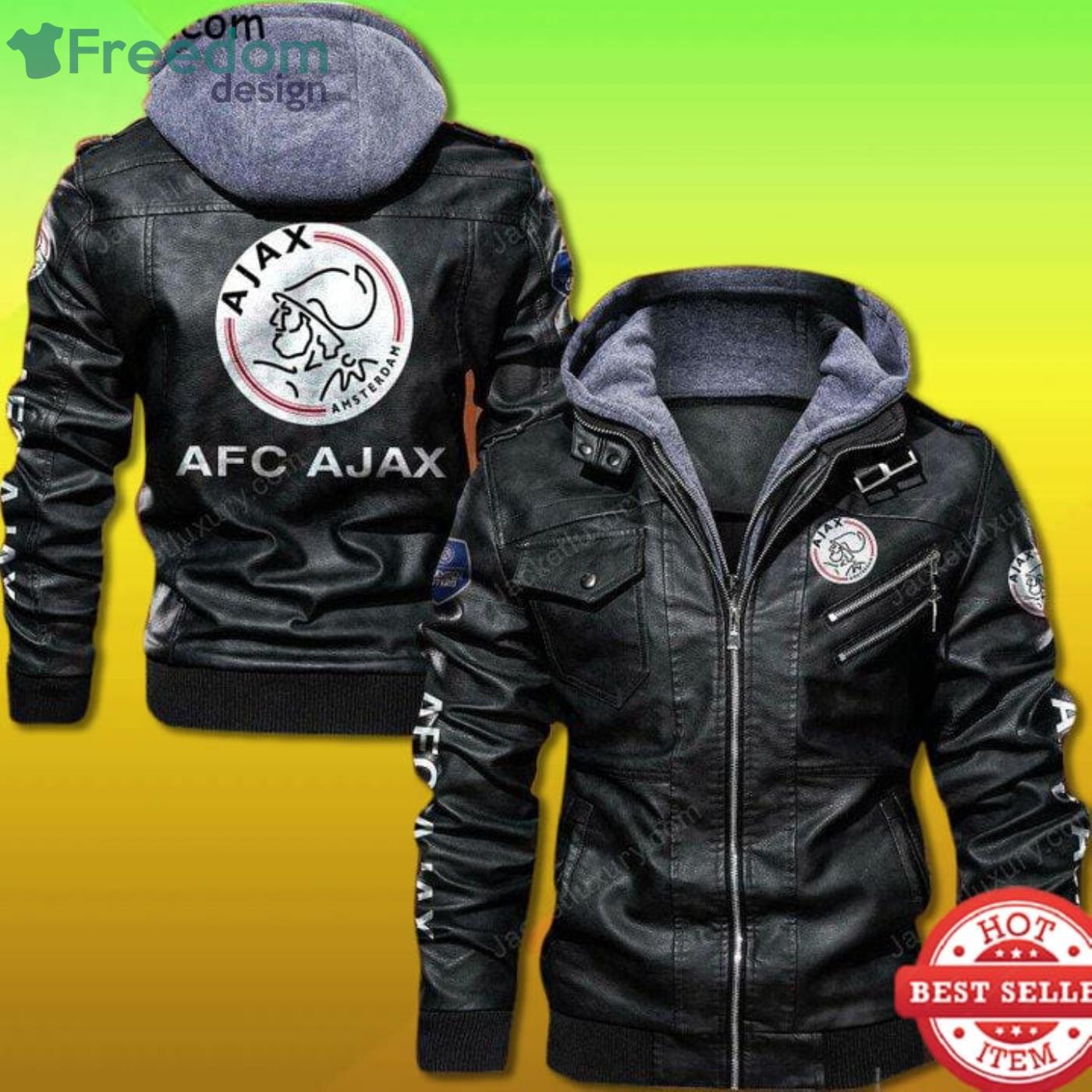 AFC Ajax 2D Leather Jacket Product Photo 1 AFC Ajax 2D Leather Jacket Product Photo 1