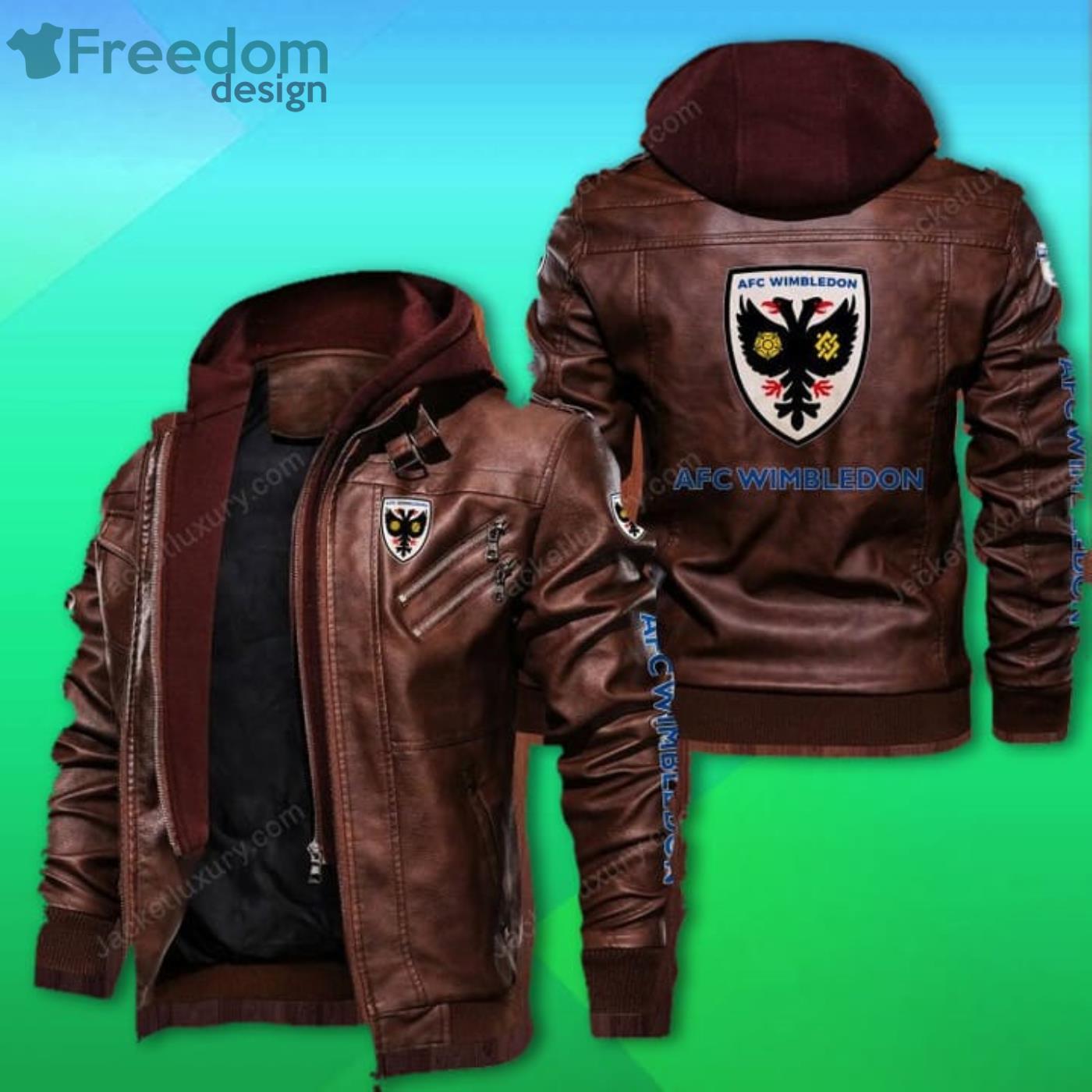 AFC Wimbledon 2D Leather Jacket Product Photo 2