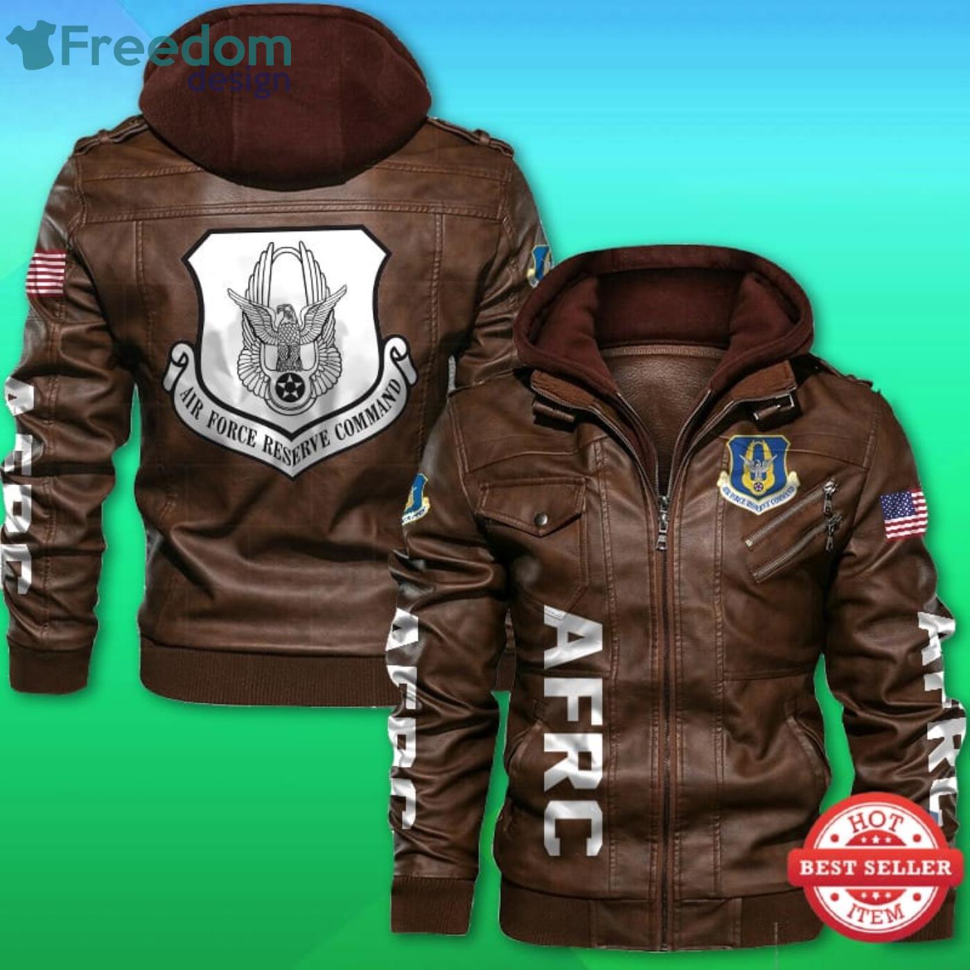 Air Force Reserve Command 2D Leather Jacket Product Photo 2
