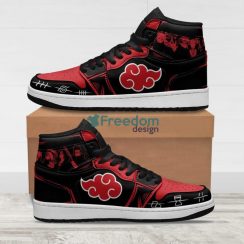 Akatsuki Clan Sneakers Custom Anime Naruto Air Jordan Hightop Shoes Product Photo 1