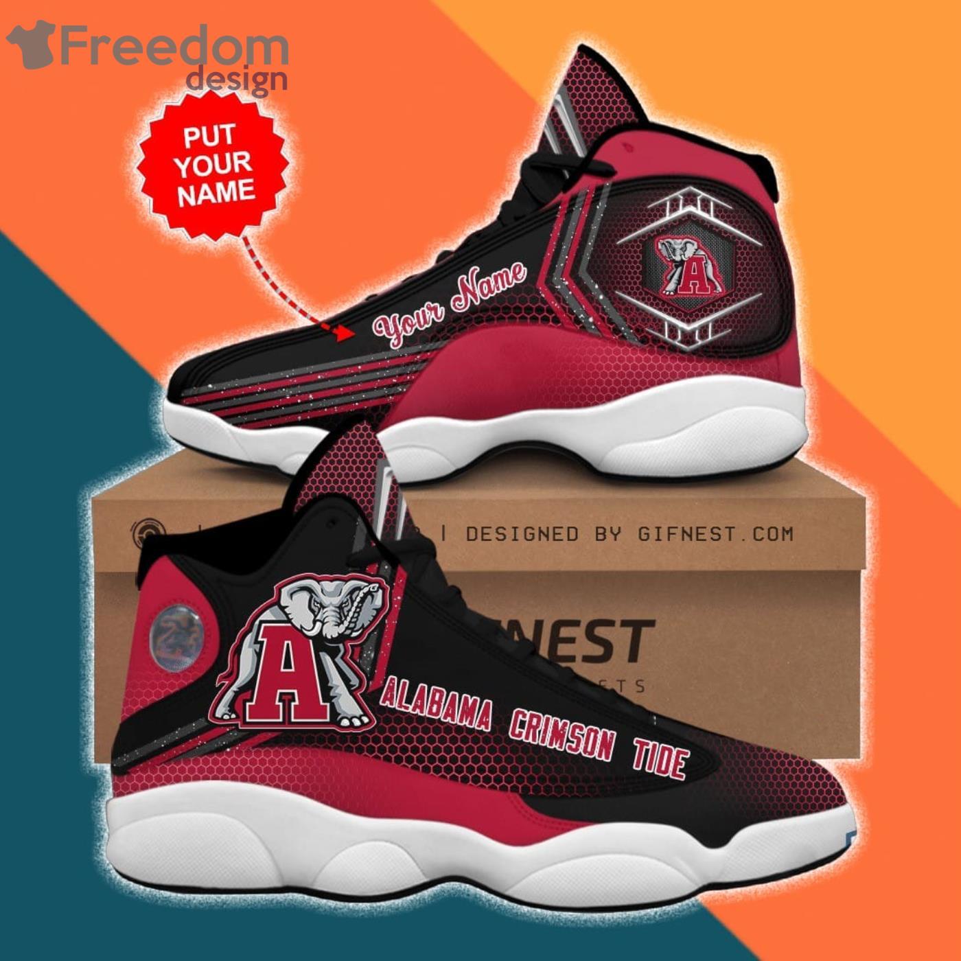 Alabama Crimson Tide Air Jordan 13 Sneaker Shoes Product Photo 1