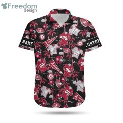 Alabama Crimson Tide Custom Name & Number Personalized Hawaiian Shirtproduct photo 2