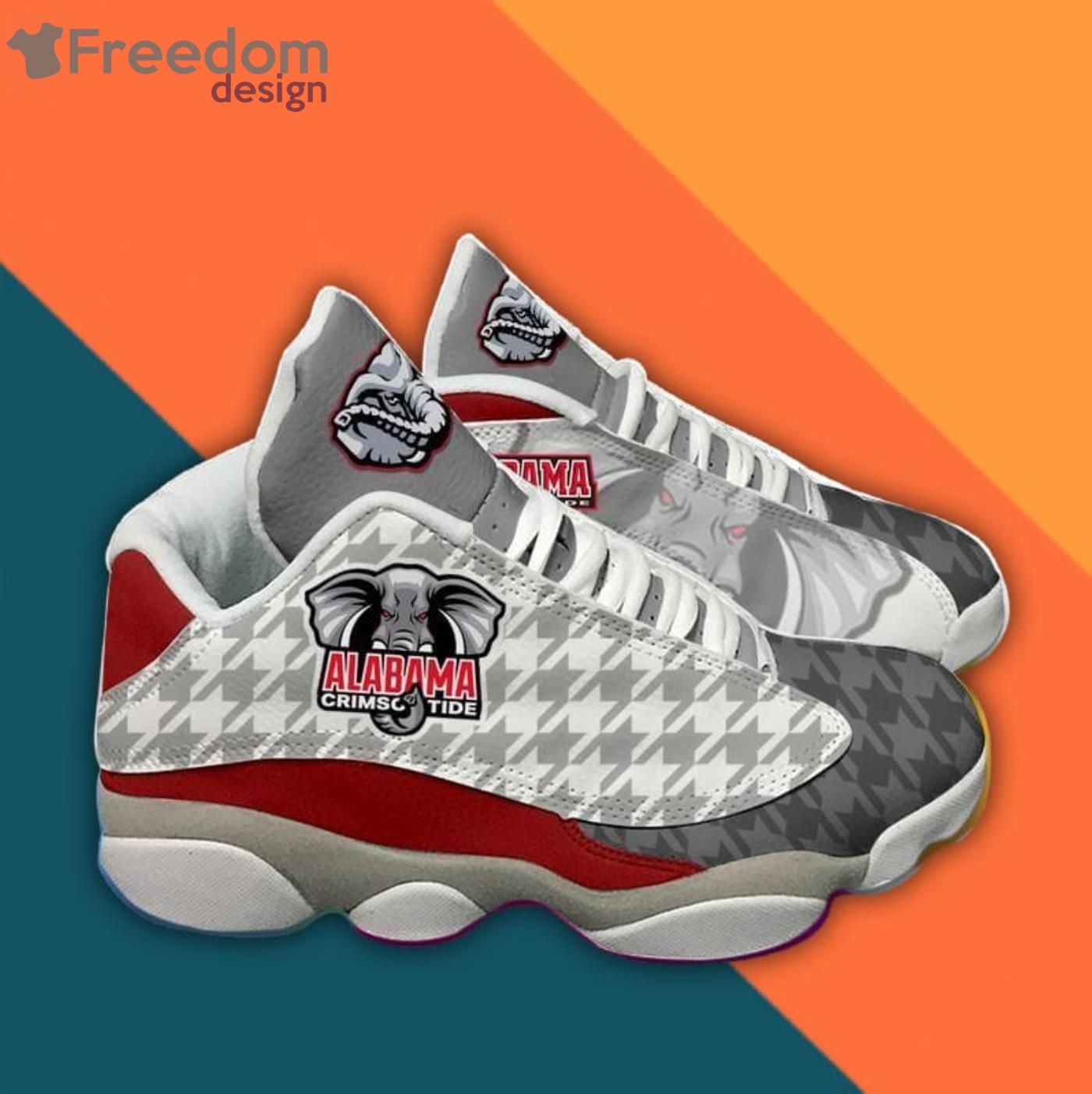 Alabama Crimson Tide Football Air Jordan 13 Sneakers Shoes Product Photo 1