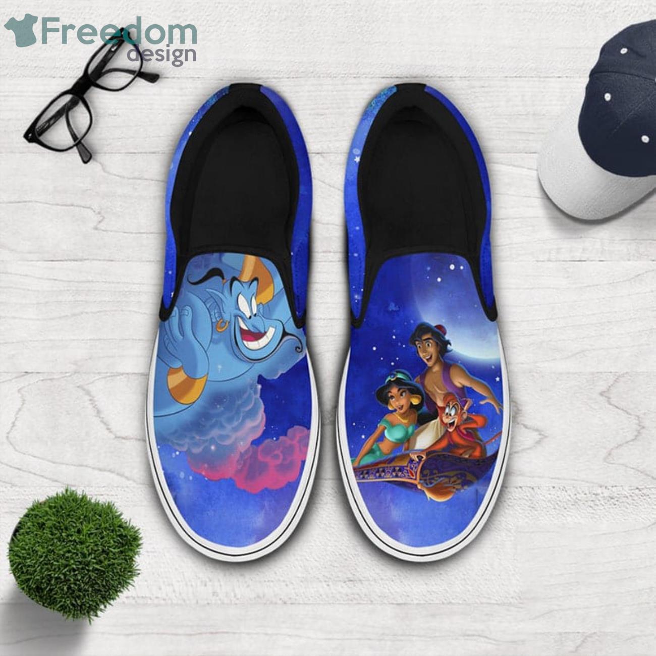 Aladdin And Jasmine Disney Princess Slip On Shoes For Men And Women Product Photo 1 Aladdin And Jasmine Disney Princess Slip On Shoes For Men And Women Product Photo 1