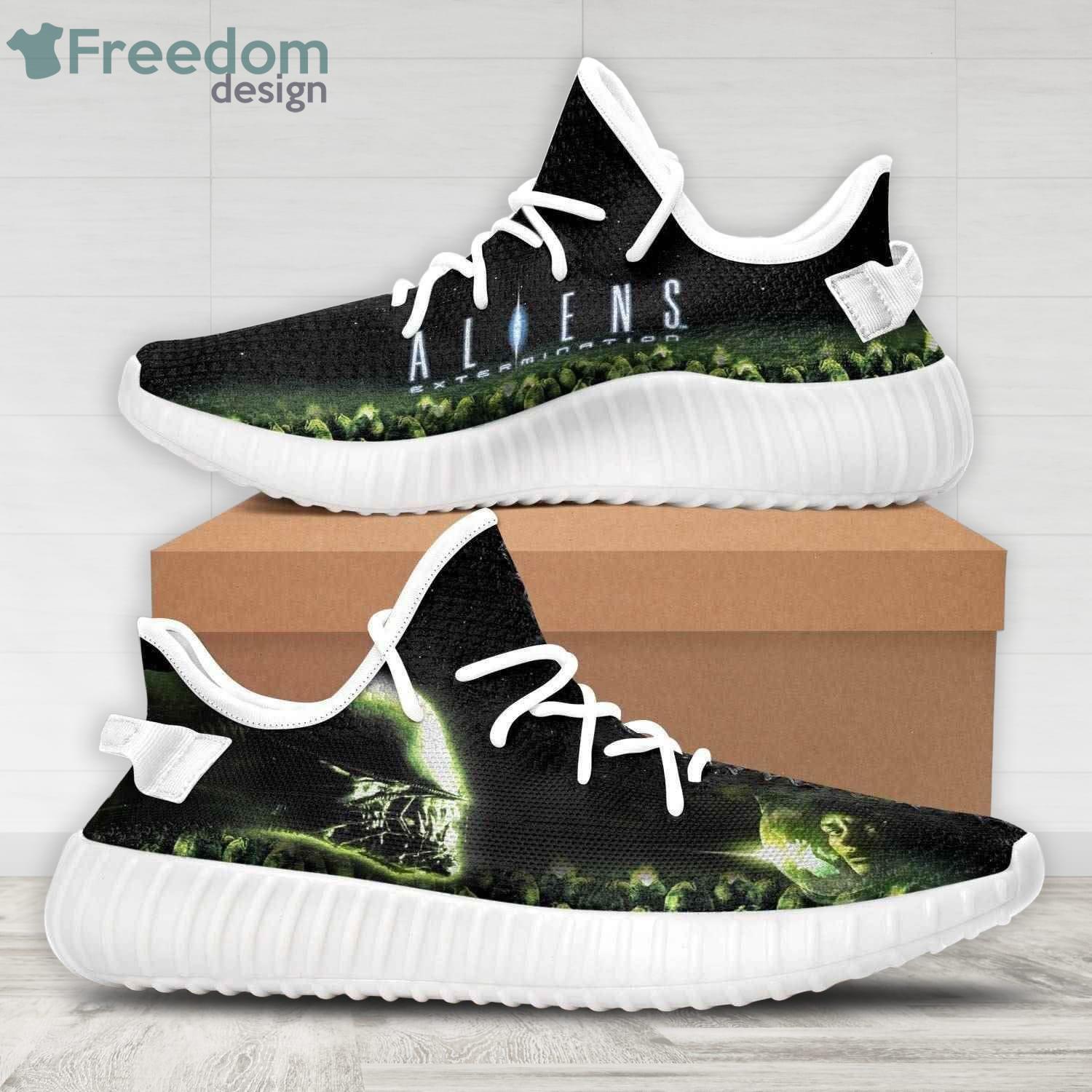 Alien Extermination Sneaker Yeezy Shoes For Men And Women Product Photo 1
