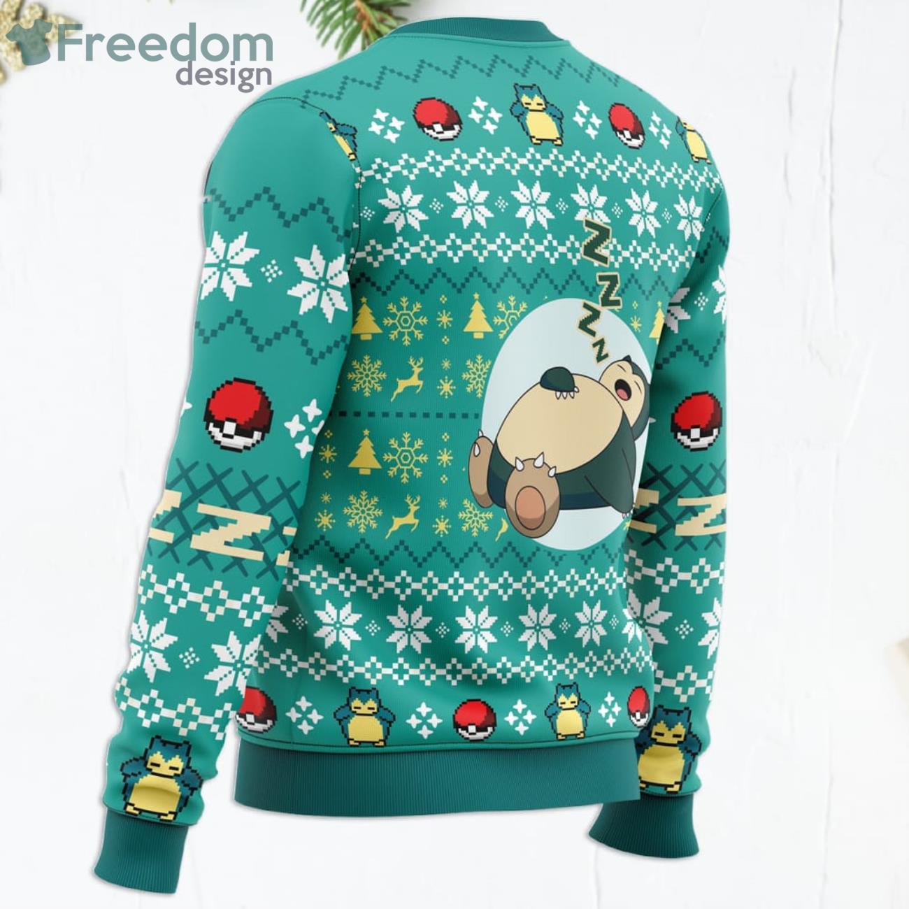 All Is Calm All Bright Snorlax Pokemon Funny Christmas Gift Ugly Christmas Sweater Product Photo 3 All Is Calm All Bright Snorlax Pokemon Funny Christmas Gift Ugly Christmas Sweater Product Photo 3