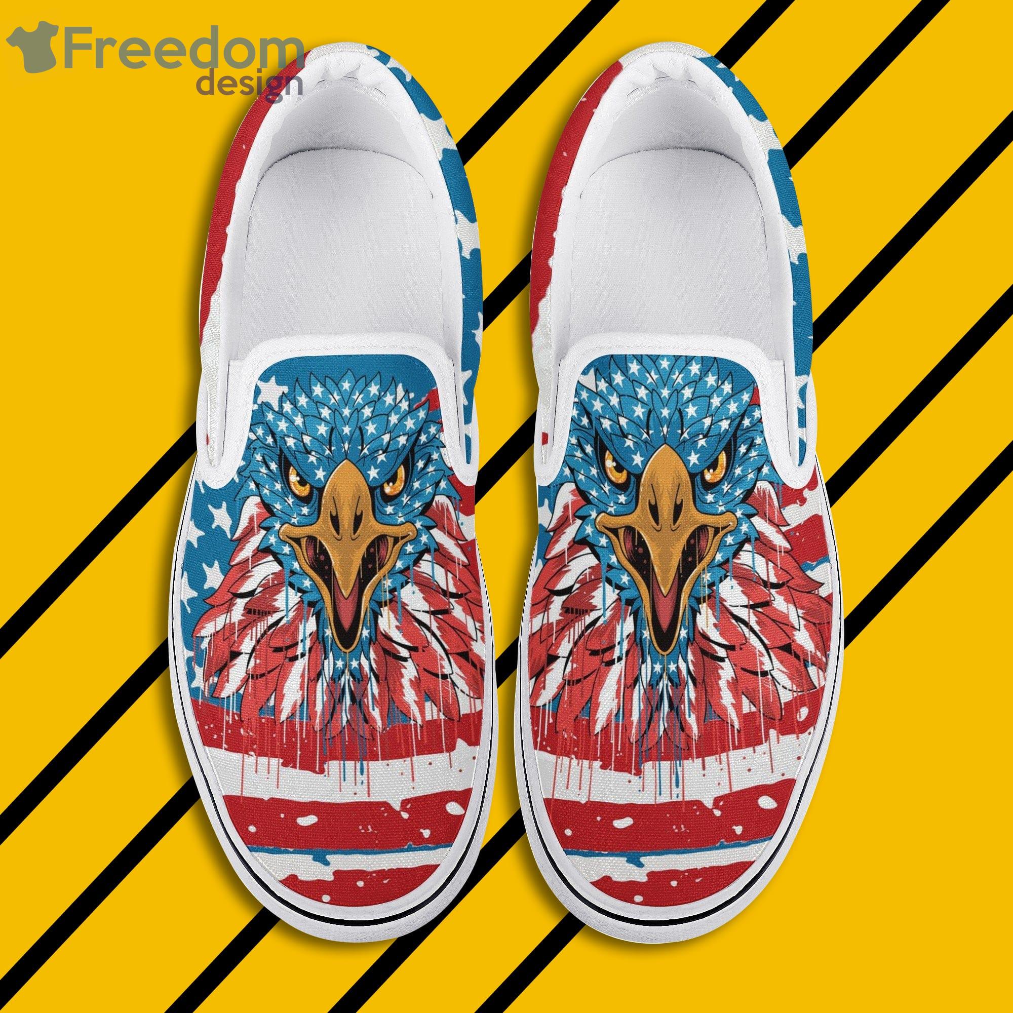American Flag Eagle Slip On Shoes For Men And Women Product Photo 1 American Flag Eagle Slip On Shoes For Men And Women Product Photo 1