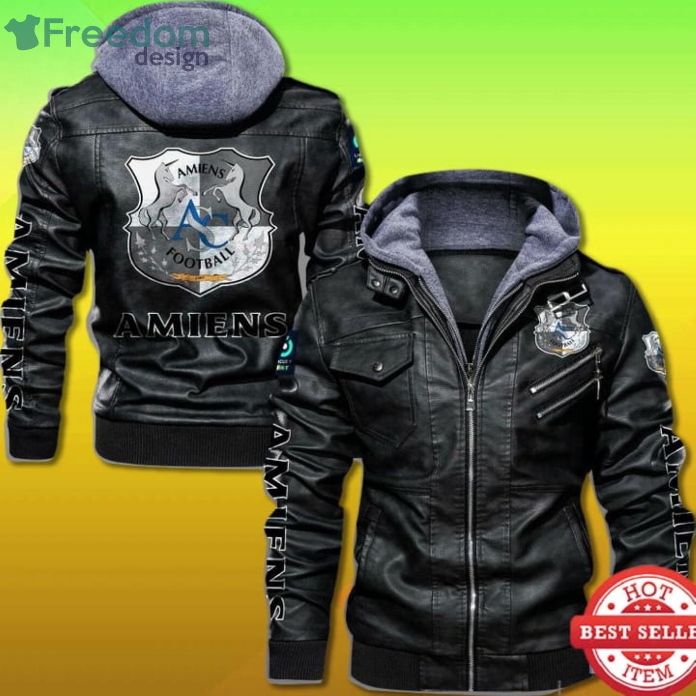Amiens Sc Football Club 2D Leather Jacket Product Photo 1 Amiens Sc Football Club 2D Leather Jacket Product Photo 1