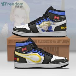 Android 18 Dragon Ball Super Anime Air Jordan Hightop Shoes Product Photo 1