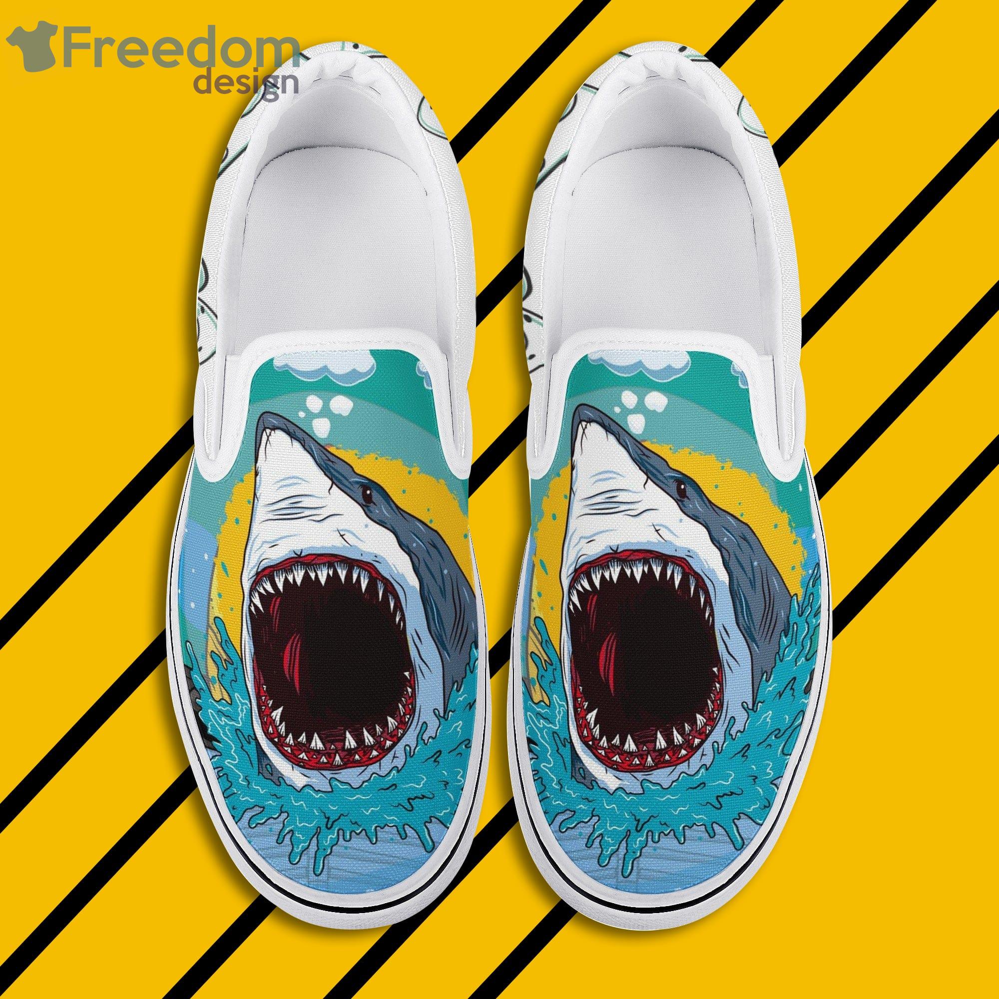 Angry Shark Slip On Shoes For Men And Women Product Photo 1 Angry Shark Slip On Shoes For Men And Women Product Photo 1