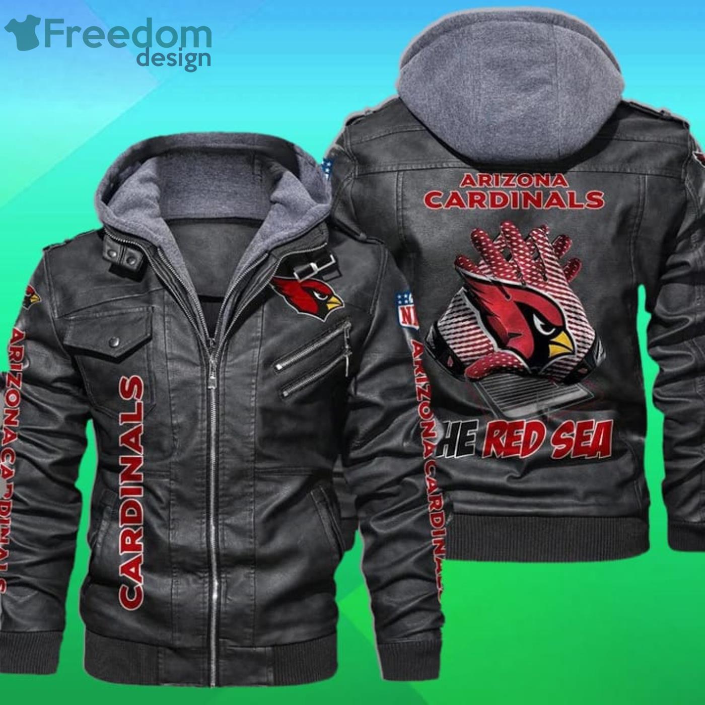 Arizona Cardinals Nfl The Red Sea 2D Leather Jacket Product Photo 1 Arizona Cardinals Nfl The Red Sea 2D Leather Jacket Product Photo 1