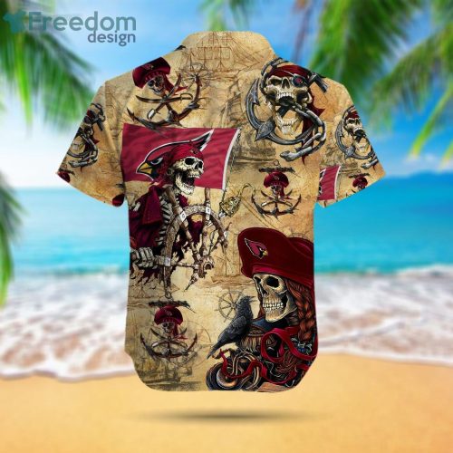 Arizona Cardinals Pirates Fans Pirates Skull Hawaiian Shirt