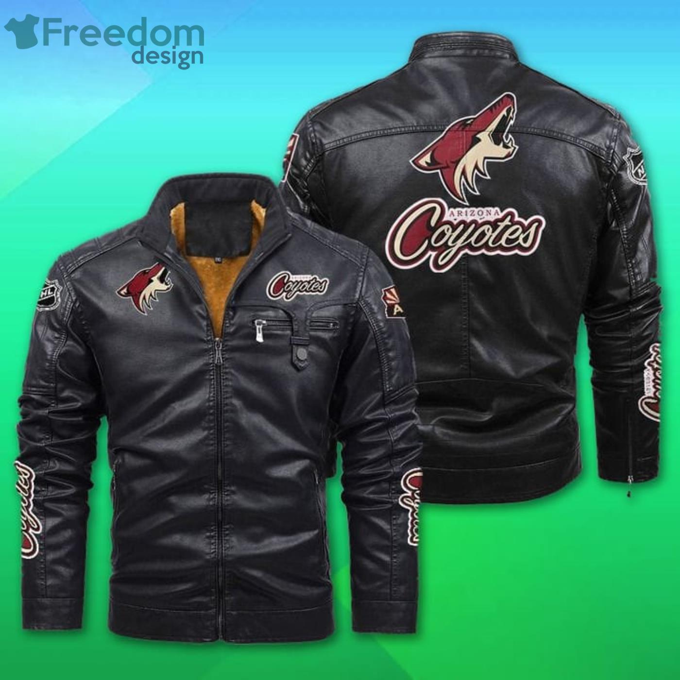 Arizona Cardinals NFL Motor Fleece Leather Jackets