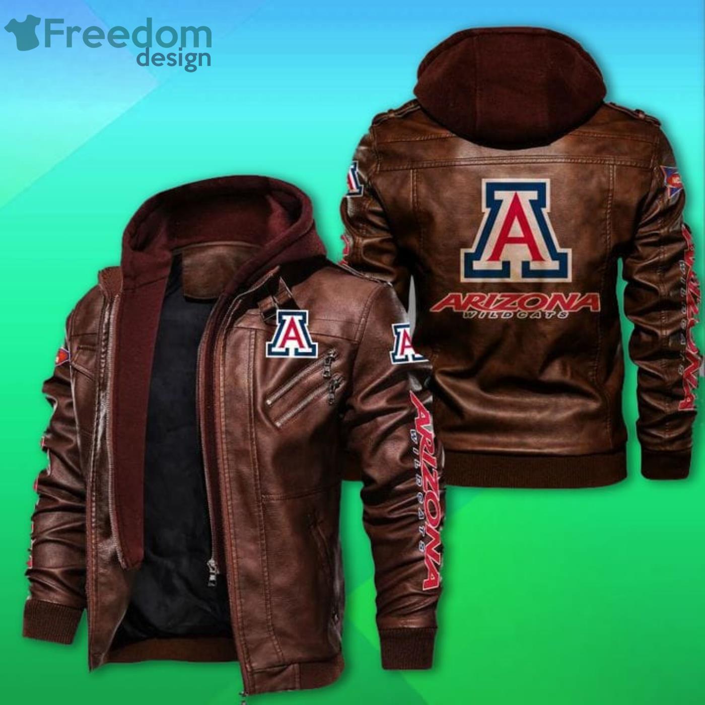 Arizona Wildcats 2D Leather Jacket Product Photo 2